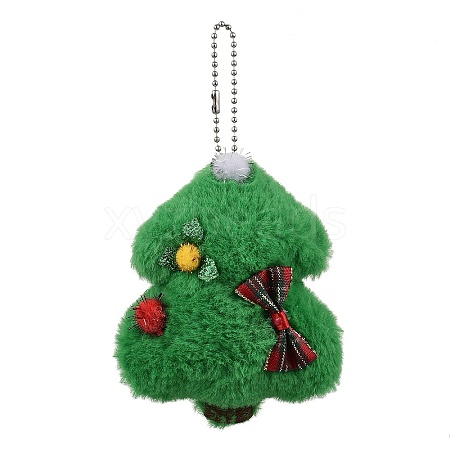 Christmas Theme Cloth Plush Doll Pendant Decorations HJEW-D030-01F-1