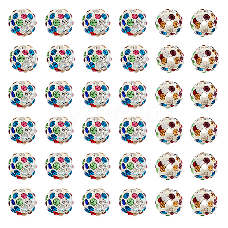 120Pcs Rhinsestone Clay Pave Beads CLAY-FH0001-27B-1