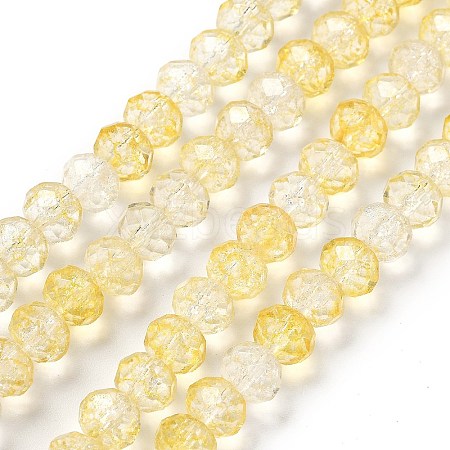 Crack Glass Beads Strands GLAA-M049-01L-1