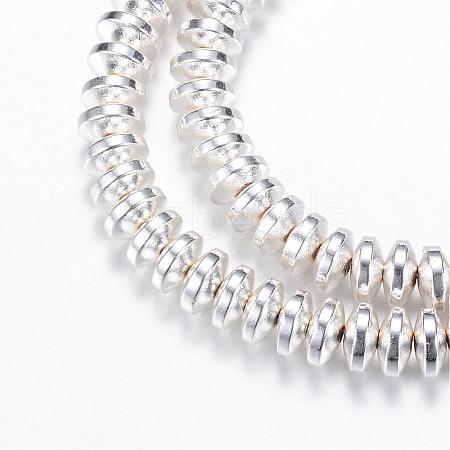 Electroplate Non-magnetic Synthetic Hematite Bead Strands G-Q465-20S-1