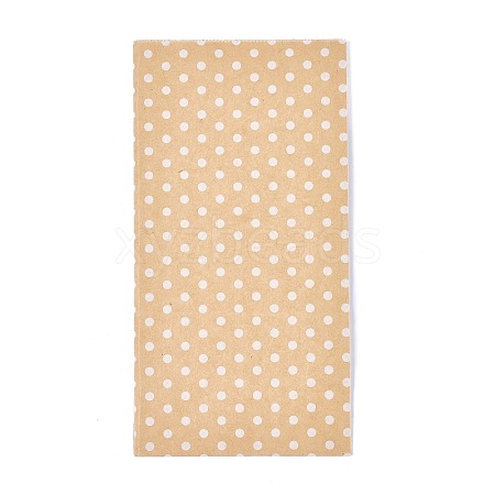 Eco-Friendly Polka Dot Pattern Kraft Paper Bags AJEW-M207-A01-01-1