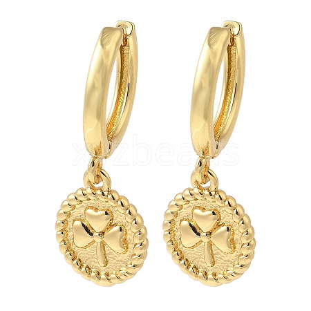 Rack Plating Brass Hoop Earrings EJEW-B062-41G-1