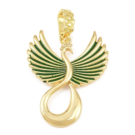 Brass Enamel Pendantss KK-CBAAB9C-05G-01-1