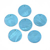 Natural Freshwater Shell Pendants SHEL-R022-01A-1