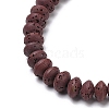 Synthetic Lava Rock Beads Strands G-B087-02A-07-3