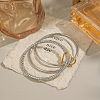 304 Stainless Steel Three-layer Bangles RT3191-3