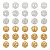  30Pcs 6 Style Brass Beads KK-TA0001-24-3