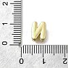 Brass Micro Pave Cubic Zirconia Letter Multi-Strand Links LS-KK-D295-32G-14-3