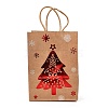Christmas Theme Hot Stamping Rectangle Paper Bags LS-CARB-F011-02A-1