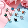 Natural & Synthetic Mixed Stone Stud Earrings for Women EJEW-JE06257-1