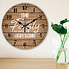 MDF Printed Wall Clock HJEW-WH0058-008-5