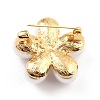 Alloy Resin Imitation Pearl Brooches JEWB-O009-13-2