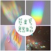 7PCS 2 Styles PVC Stickers Dazzling Color Window Stickers 3D Laser Cat Butterfly Static Glass Window Stickers JX832A-4