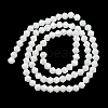 Opaque Solid Color Electroplate Glass Beads Strands EGLA-A039-P4mm-A15-2