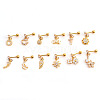 Brass Micro Pave Clear Cubic Zirconia Snowflake Cartilage Earrings WGFF6D3-36-2