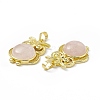 Natural Rose Quartz Pendants G-H283-03A-3