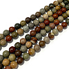 Natural Ocean Agate/Ocean Jasper Beads Strands G-G716-03-6mm-2