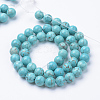 Synthetic Green Turquoise Beads Strands X-G-T055-6mm-12-1-2