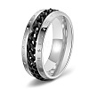 Viking Rune Titanium Steel Rotatable Finger Ring for Men PW-WG428D7-01-1