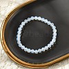 Opalite Beaded Stretch Bracelets BJEW-D446-B-07-1