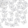 80Pcs Iron Hollow Butterfly Pendants IFIN-NB0001-68-1