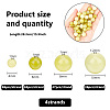 GOMAKERER 4 Strands 4 Styles Natural Lemon Jade Round Bead Strands G-GO0001-47-2