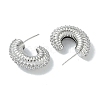 Spiral Rings Brass Stud Earrings for Women EJEW-H006-05P-2