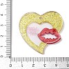 Valentine's Day Printed Opaque Acrylic Pendants FIND-D283-11H-3