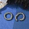 Ring 316 Surgical Stainless Steel Hoop Earrings EJEW-G416-19E-AS-3