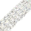 Electroplate Glass Beads Strands EGLA-P066-01A-AB08-1