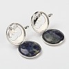 Natural Sodalite Pendants G-G910-H12-1