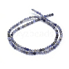 Natural Cordierite/Iolite/Dichroite Beads Strands LS-G-E411-39-3mm-2