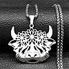 304 Stainless Steel Pendant Necklaces NJEW-C066-16P-1