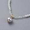 Glass Pearl Beads Pendants Necklaces NJEW-JN02564-02-2