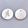 Natural Freshwater Shell Pendants SHEL-N027-04A-1