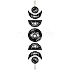 Moon Phase Wood Hanging Wall Decorations HJEW-WH0054-003-1