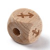 Natural Wood Constellation Beads WOOD-M002-09-2