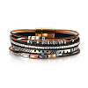 Bohemian Style Imitation Leather Multi-strand Bracelets for Women WG0F3C2-02-2