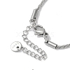 Non-Tarnish 304 Stainless Steel Round Pendant Necklaces NJEW-I126-08P-3