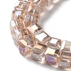 Electroplate Glass Beads Strands LS-EGLA-D018-6x6mm-75-3