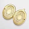 Brass Locket Pendants KK-N0116-054G-4