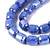 Anti-Tarnish Electroplate Glass Beads Strands EGLA-N027-03A-17-3