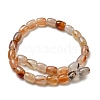 Natural Banded Agate/Striped Agate Beads Strands G-A223-D12-01D-3