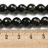 Natural Golden Sheen Obsidian Beads Strands G-E571-A01-02-5