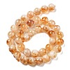 Heated Natural Citrine Beads Strands G-A262-A01-10mm-3