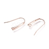 304 Stainless Steel Earring Hooks X-STAS-K211-02RG-2