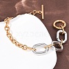 201 Stainless Steel Chain Bracelets BJEW-P378-01B-A-3
