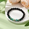 Natural Gemstone Beaded Stretch Bracelets for Women BJEW-TA00536-02-2