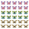 30Pcs 3 Styles Printed Translucent Acrylic  Pendants OACR-TA0003-32-1