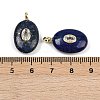 Natural Lapis Lazuli & Cubic Zirconia Pendants G-Z076-01G-11-3